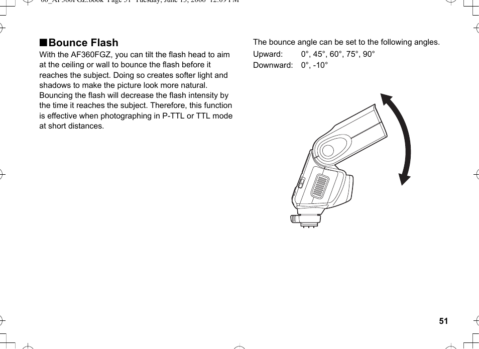 Nbounce flash | Pentax AF-360FGZ User Manual | Page 53 / 96