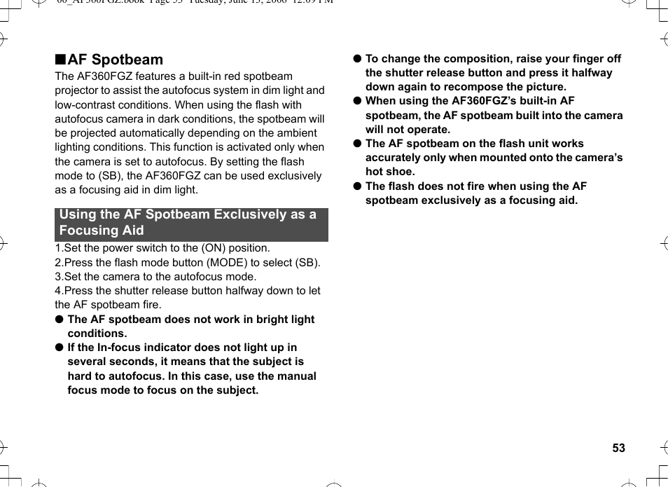 Naf spotbeam | Pentax AF-360FGZ User Manual | Page 55 / 96