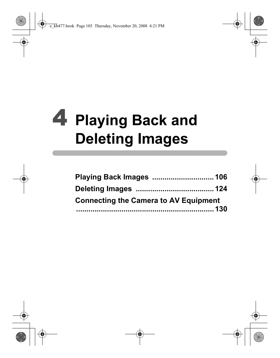 Playing back and deleting images | Pentax Optio E70 User Manual | Page 107 / 225