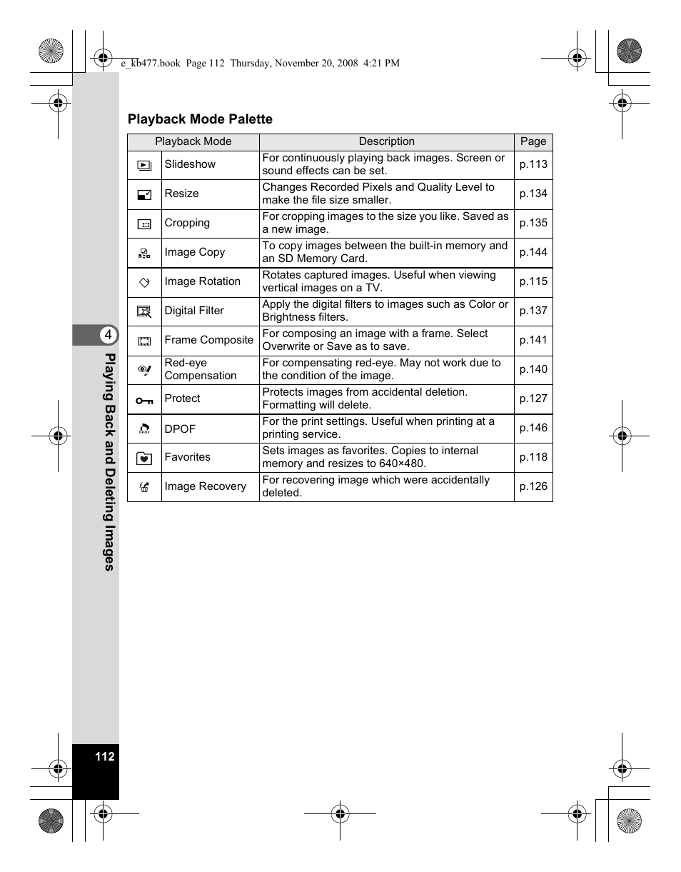 Pentax Optio E70 User Manual | Page 114 / 225