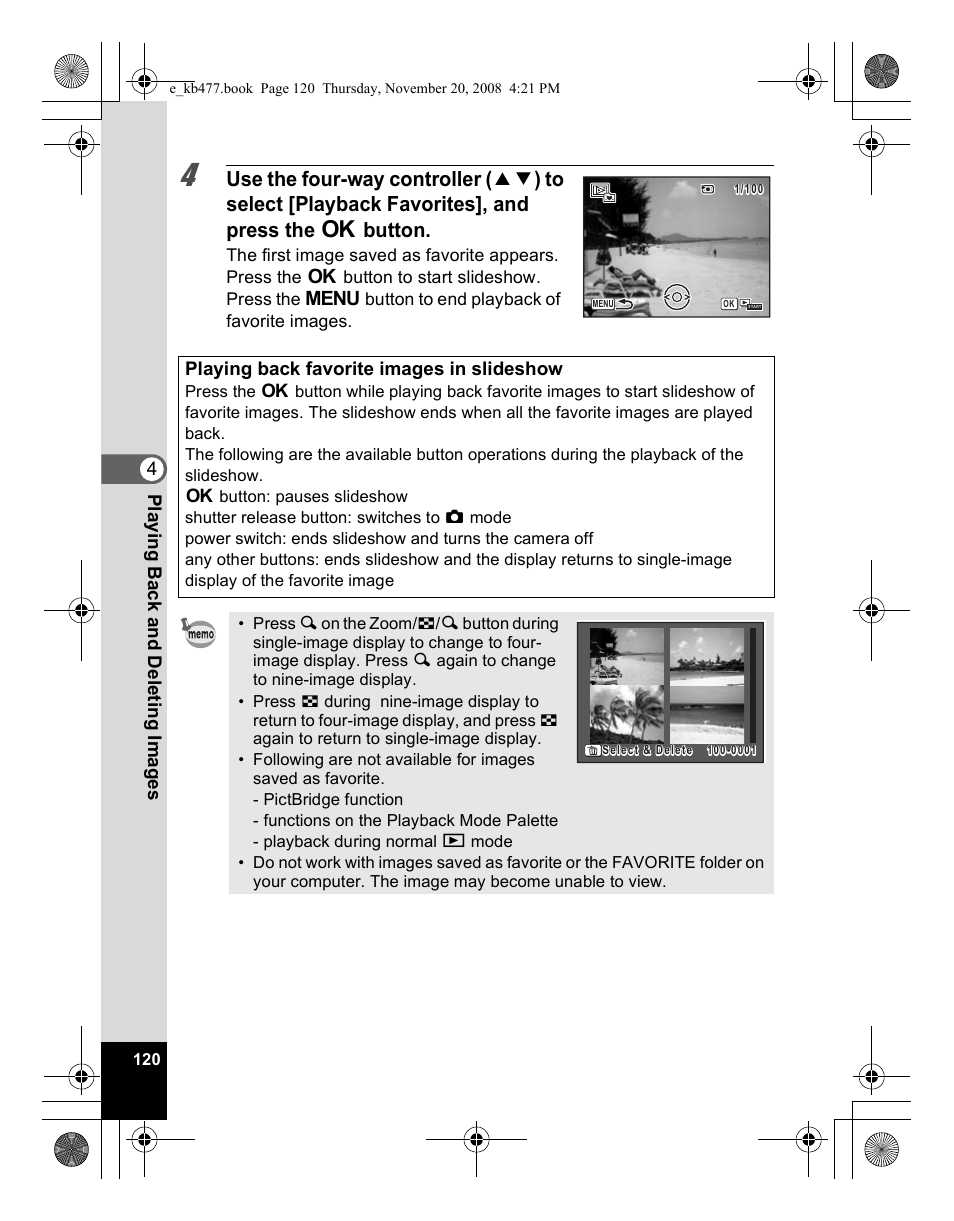 Pentax Optio E70 User Manual | Page 122 / 225