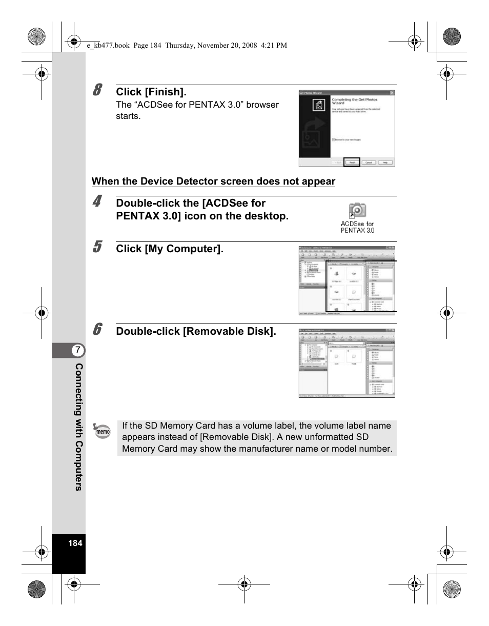 Pentax Optio E70 User Manual | Page 186 / 225