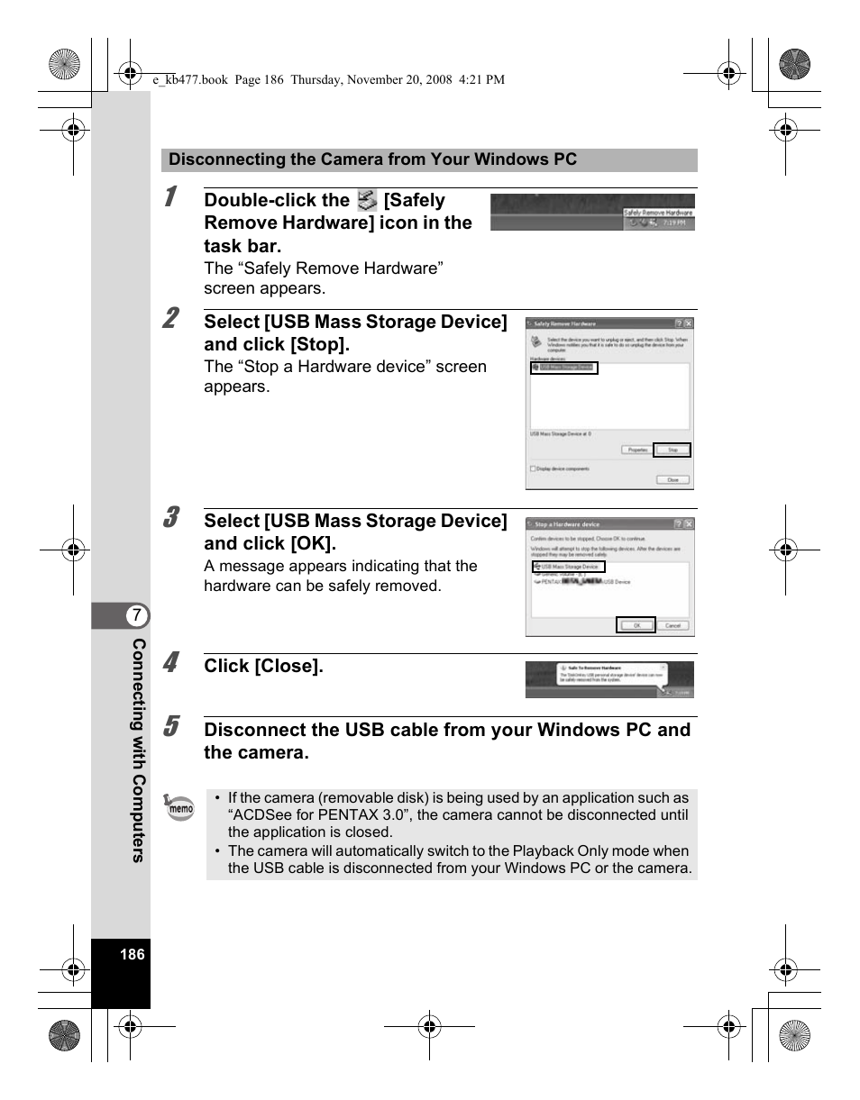 Pentax Optio E70 User Manual | Page 188 / 225