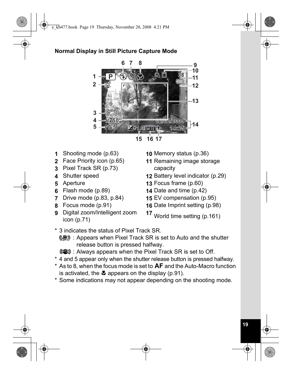 Pentax Optio E70 User Manual | Page 21 / 225