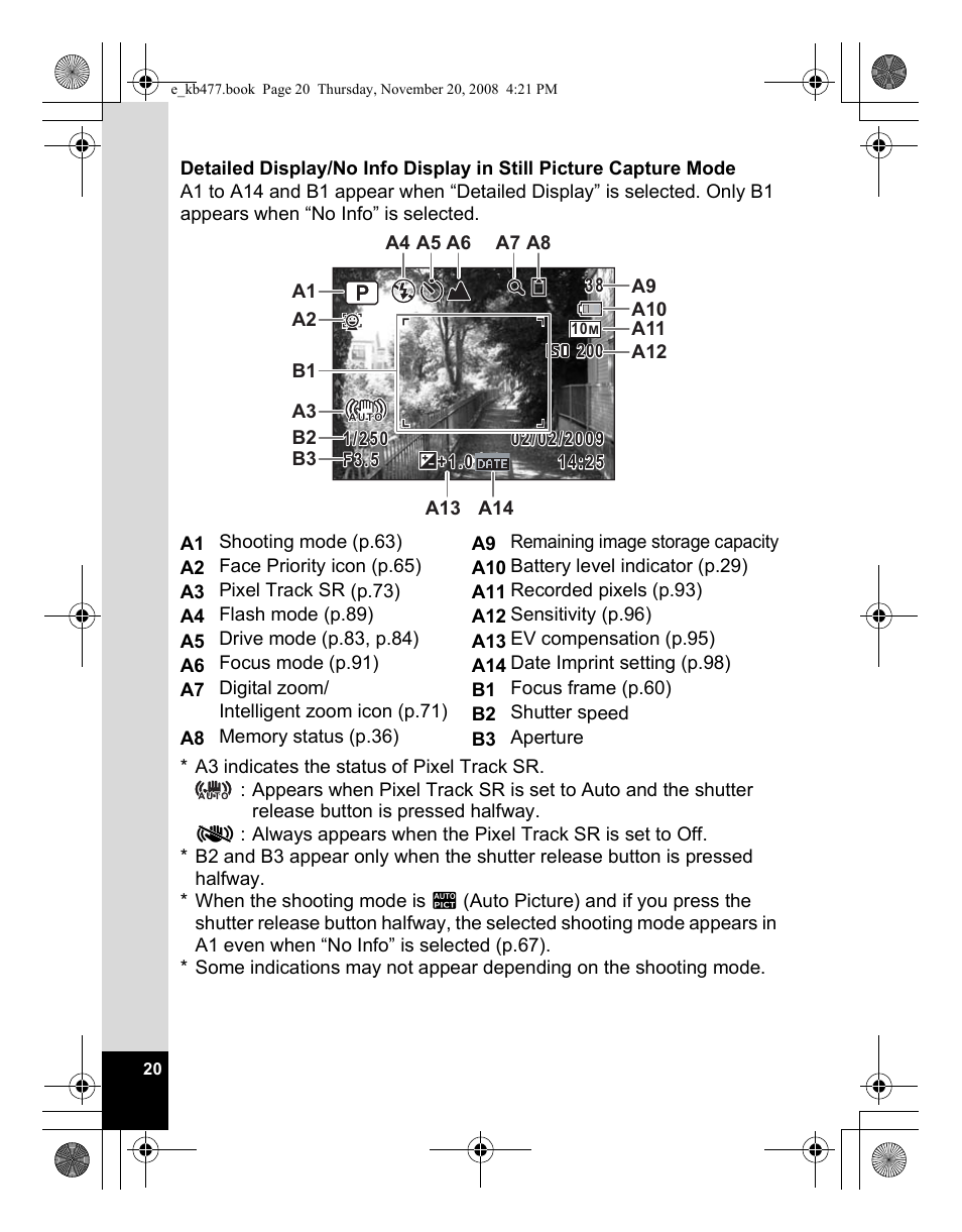 Pentax Optio E70 User Manual | Page 22 / 225