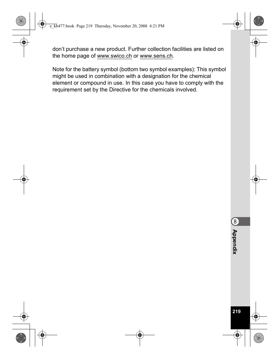 Pentax Optio E70 User Manual | Page 221 / 225