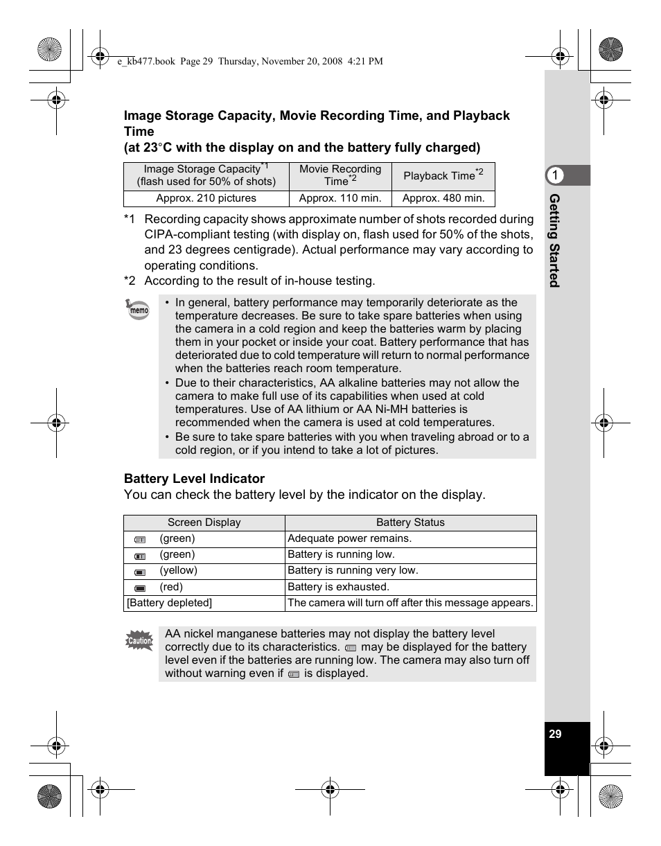 Pentax Optio E70 User Manual | Page 31 / 225