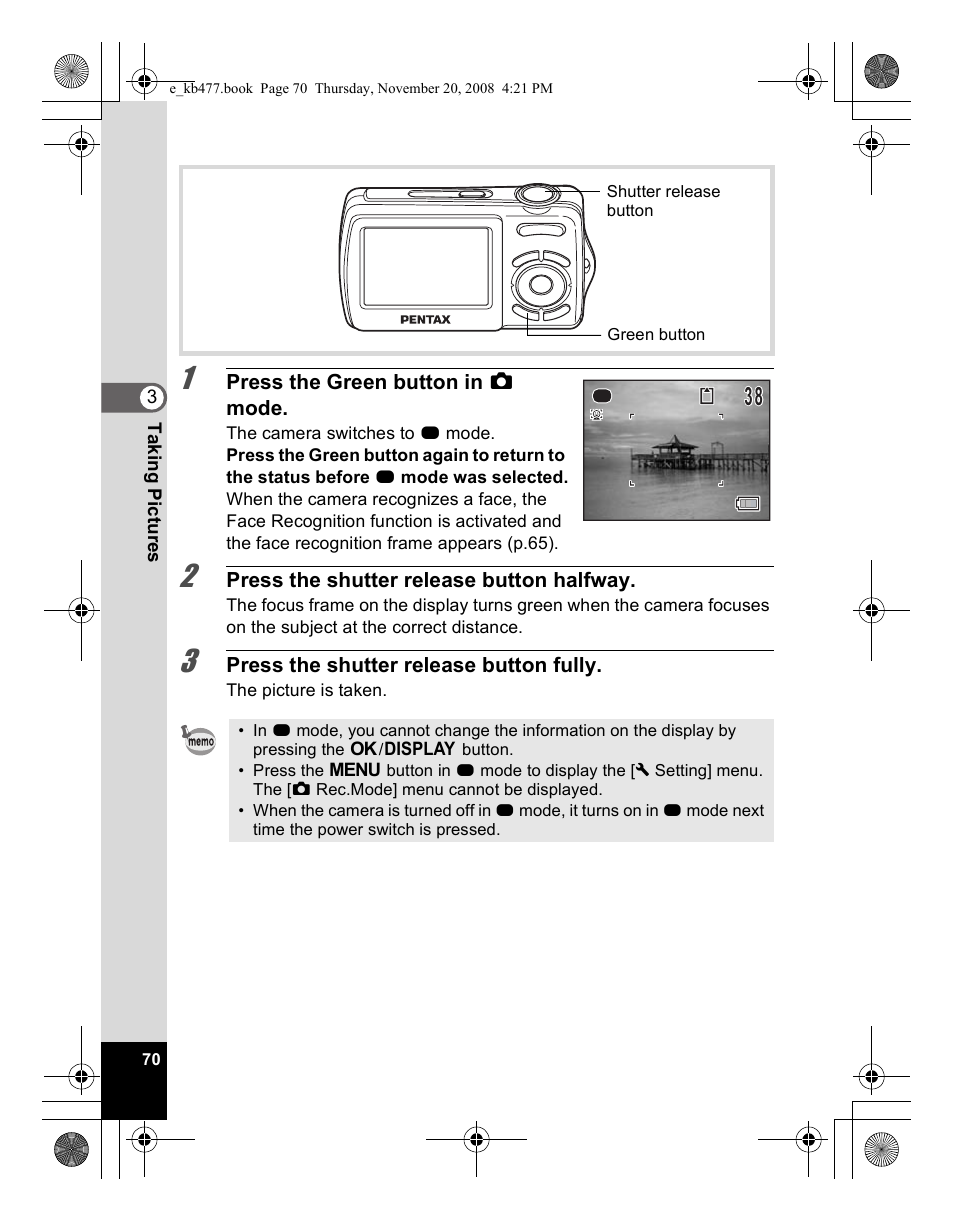 Pentax Optio E70 User Manual | Page 72 / 225