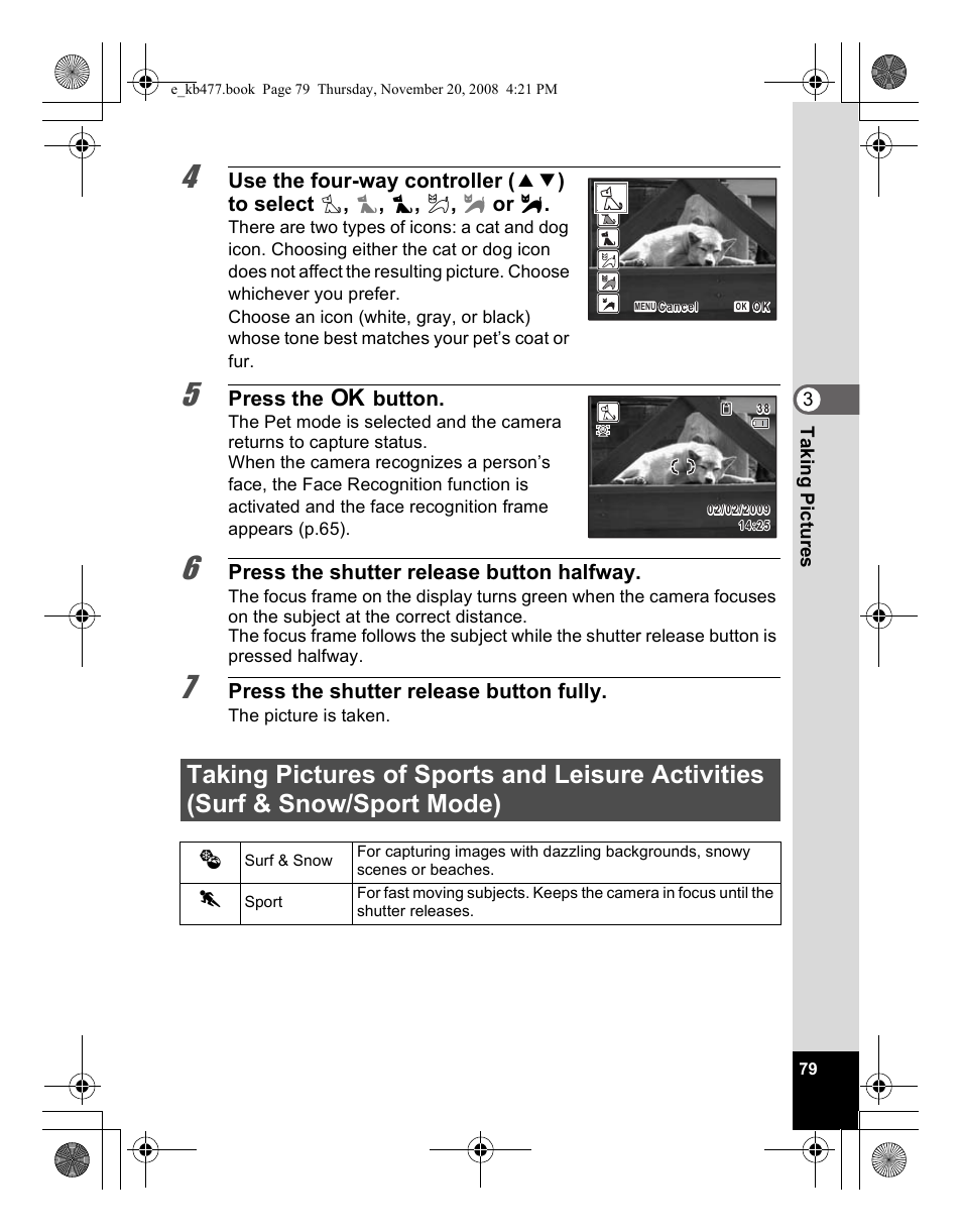 Pentax Optio E70 User Manual | Page 81 / 225