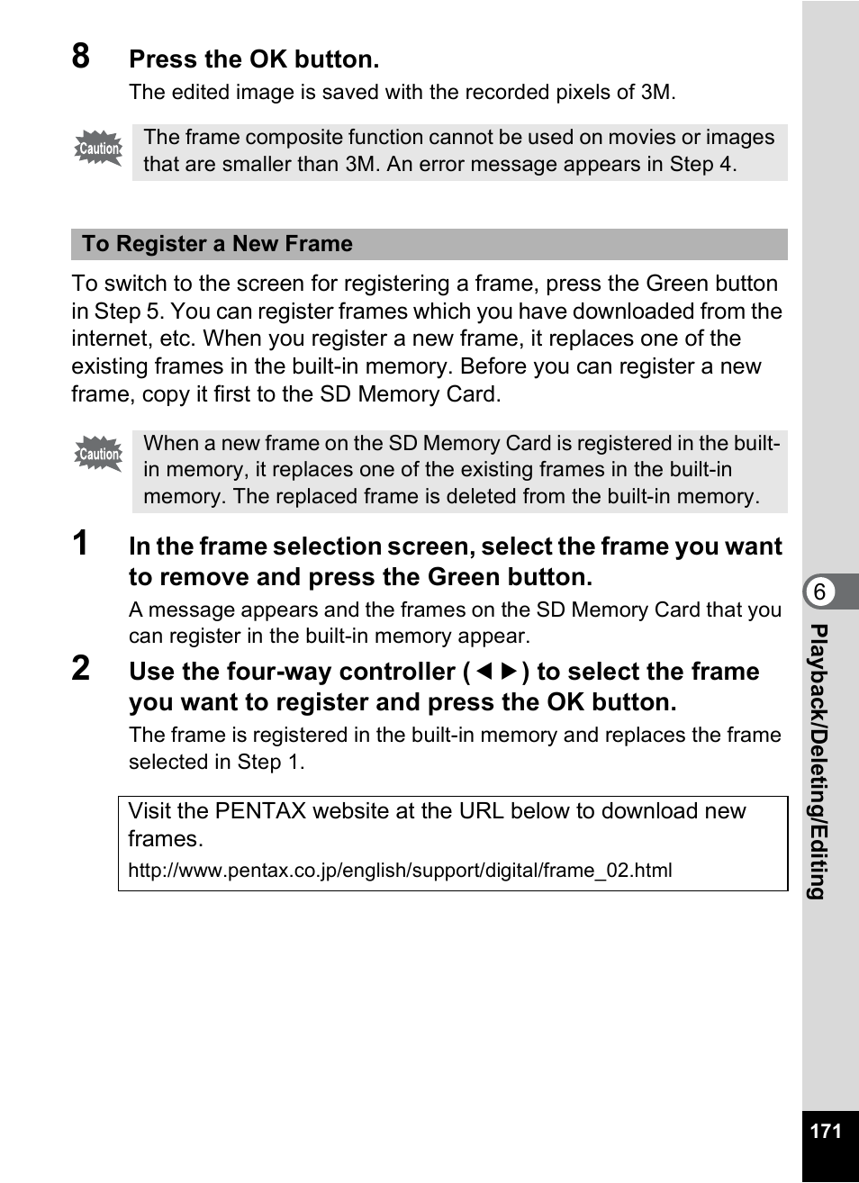 Pentax Optio S12 User Manual | Page 173 / 216