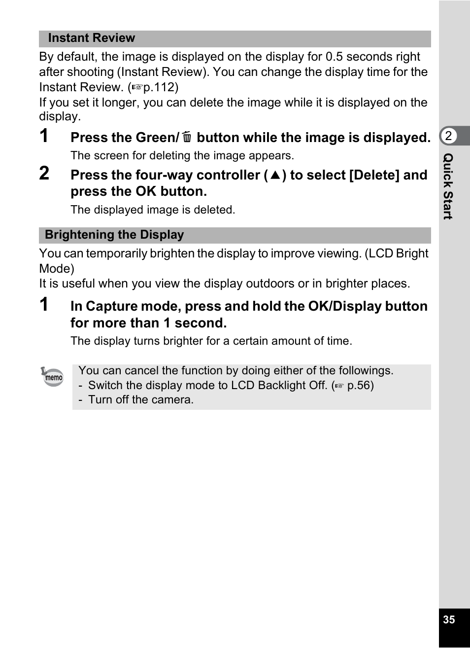 Pentax Optio S12 User Manual | Page 37 / 216