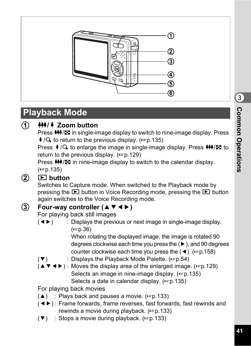 Playback mode | Pentax Optio S12 User Manual | Page 43 / 216