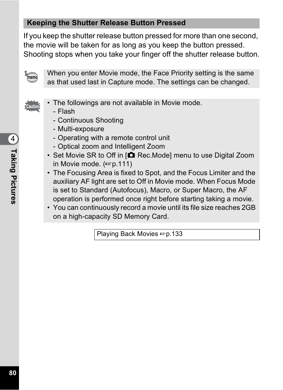 Pentax Optio S12 User Manual | Page 82 / 216