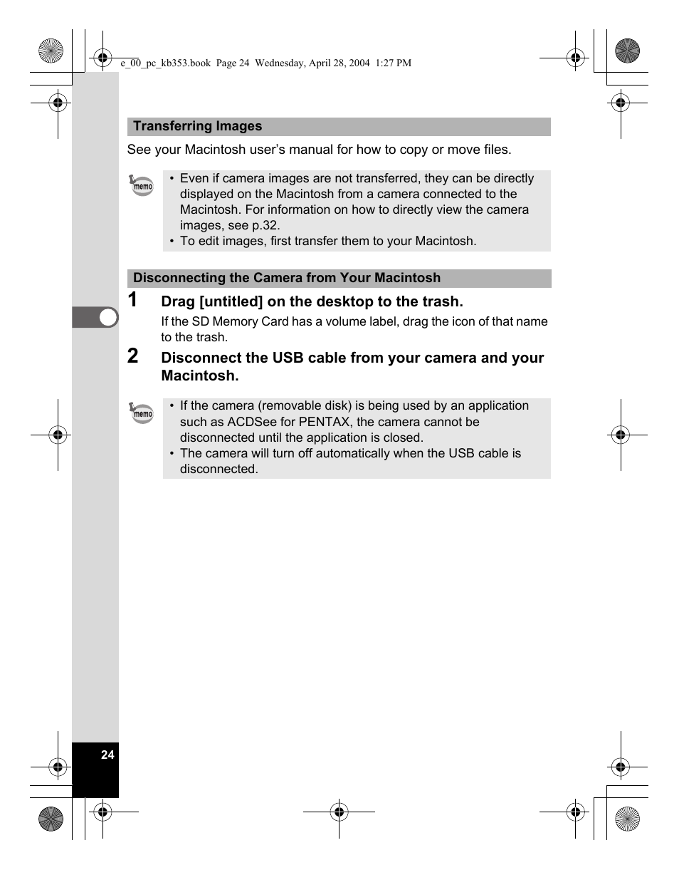 Pentax Optio MX User Manual | Page 26 / 68