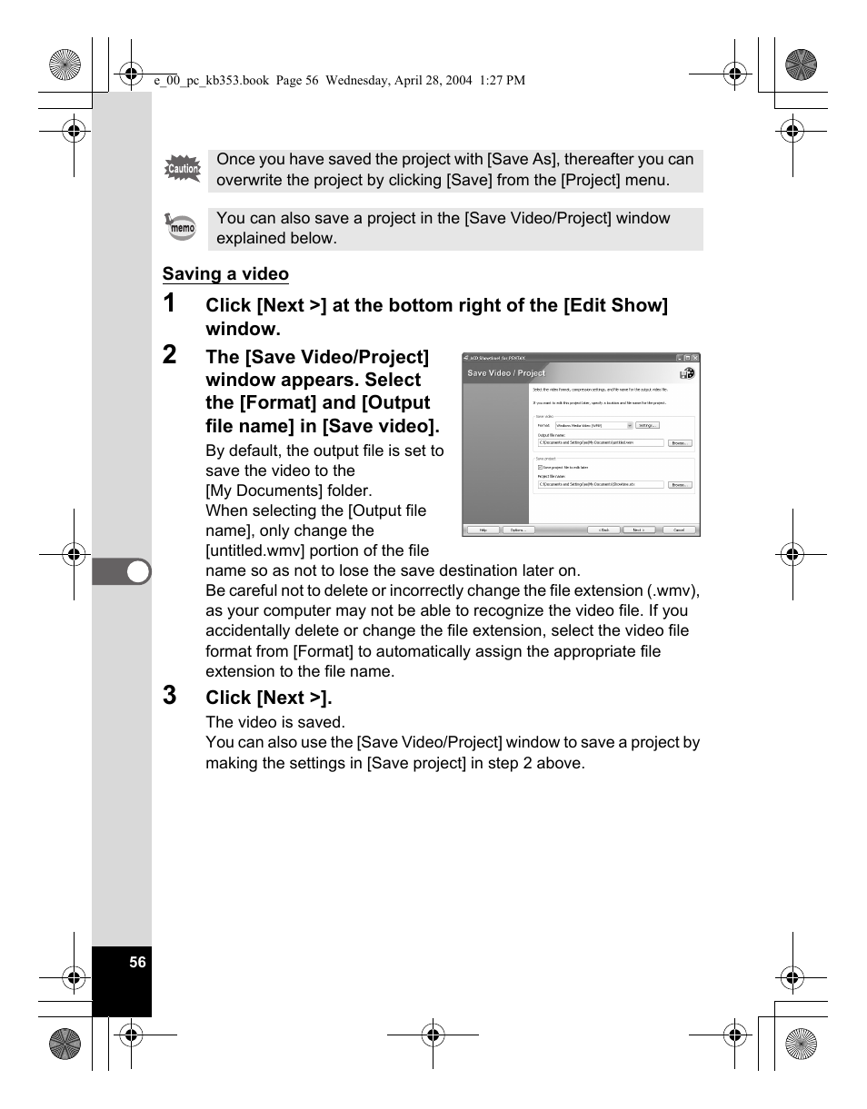 Pentax Optio MX User Manual | Page 58 / 68