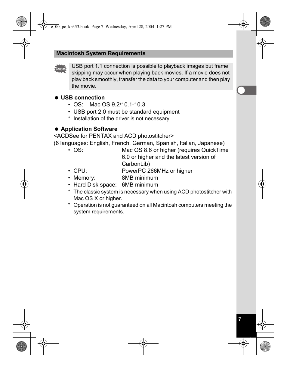 Pentax Optio MX User Manual | Page 9 / 68