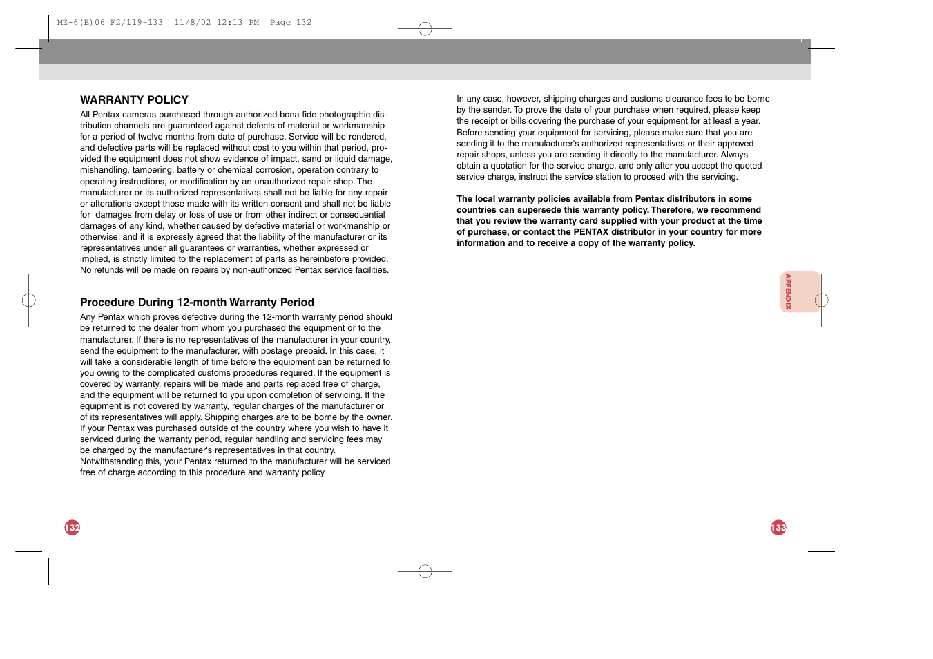 Pentax MZ-6 User Manual | Page 77 / 77