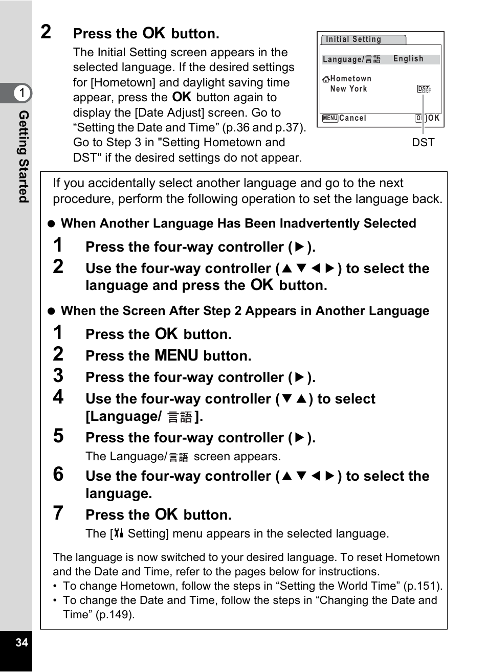 Pentax Optio M30 User Manual | Page 36 / 188