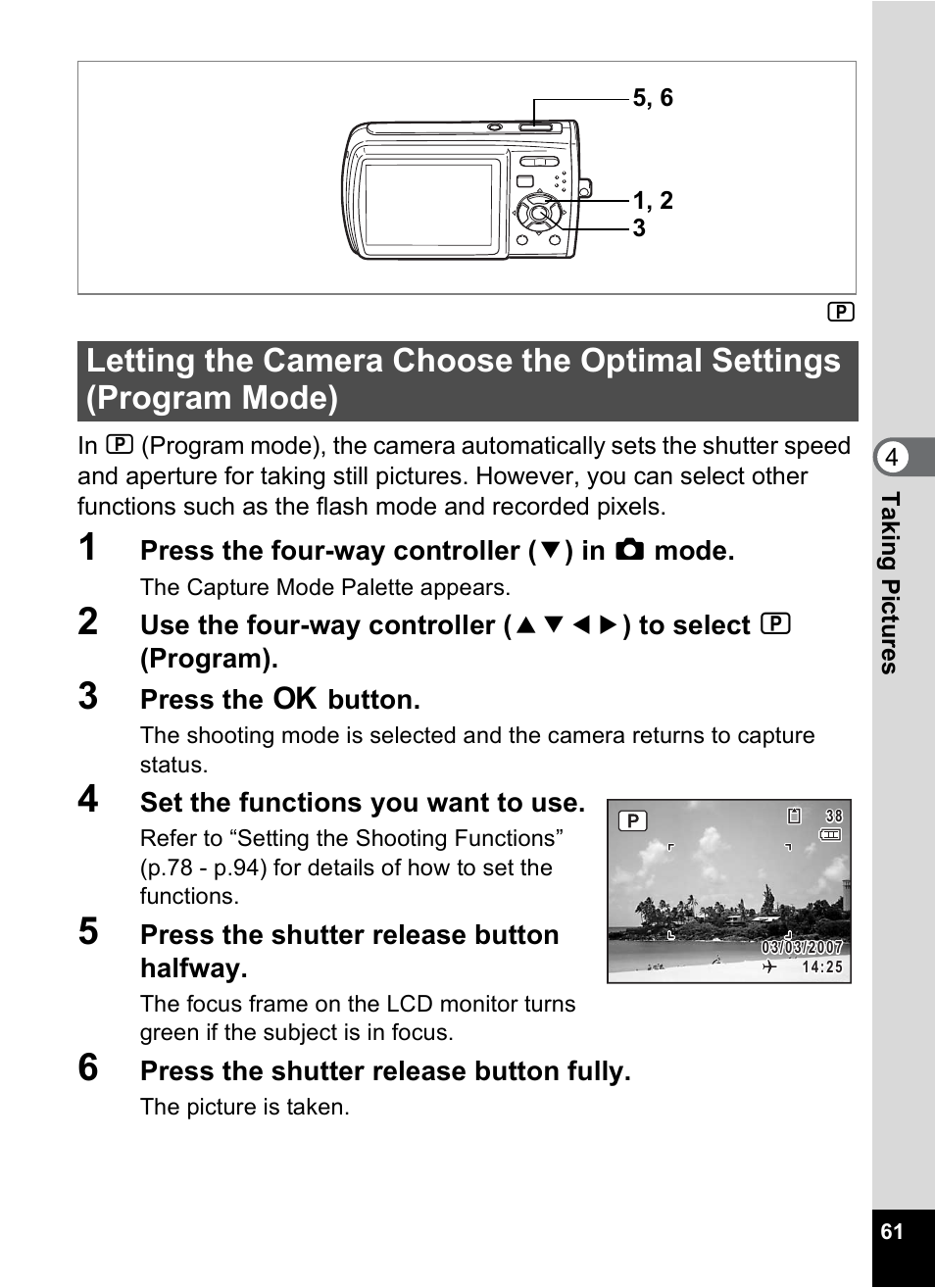 P.61) | Pentax Optio M30 User Manual | Page 63 / 188