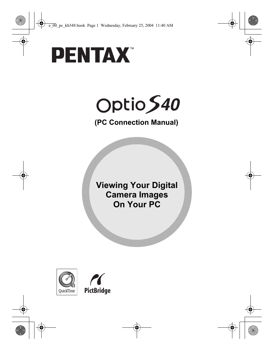 Pentax OPTIO S40 User Manual | 48 pages