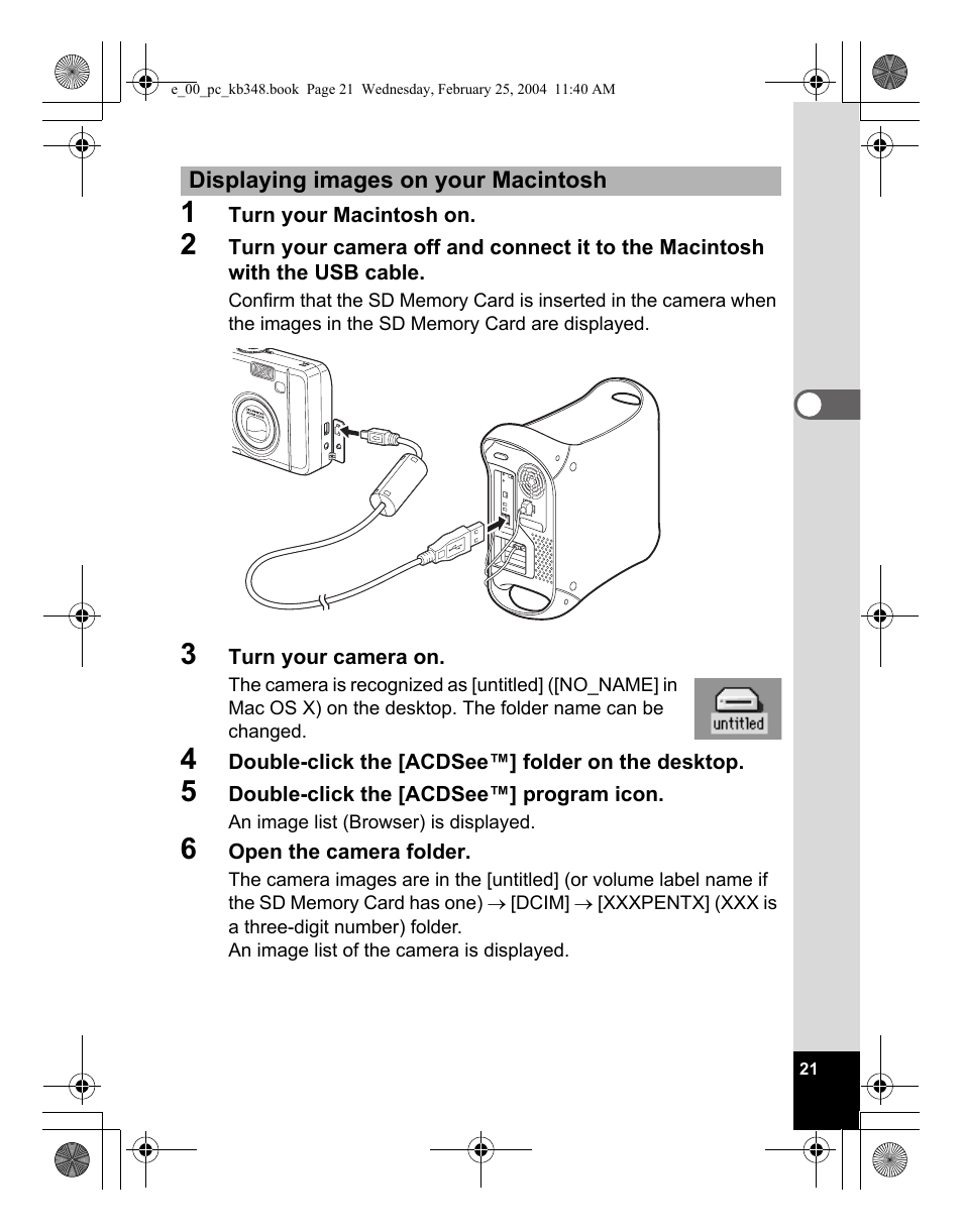 Pentax OPTIO S40 User Manual | Page 23 / 48