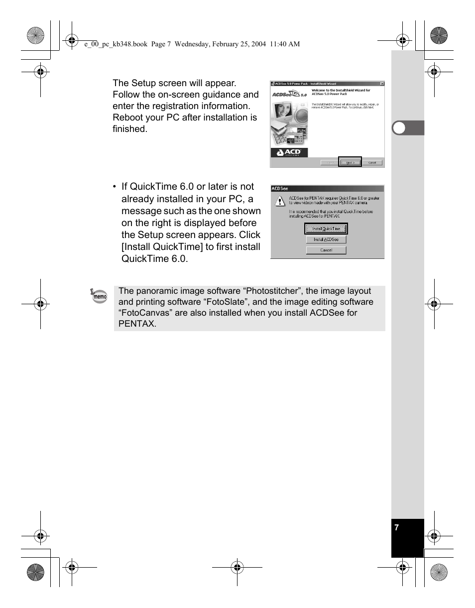 Pentax OPTIO S40 User Manual | Page 9 / 48