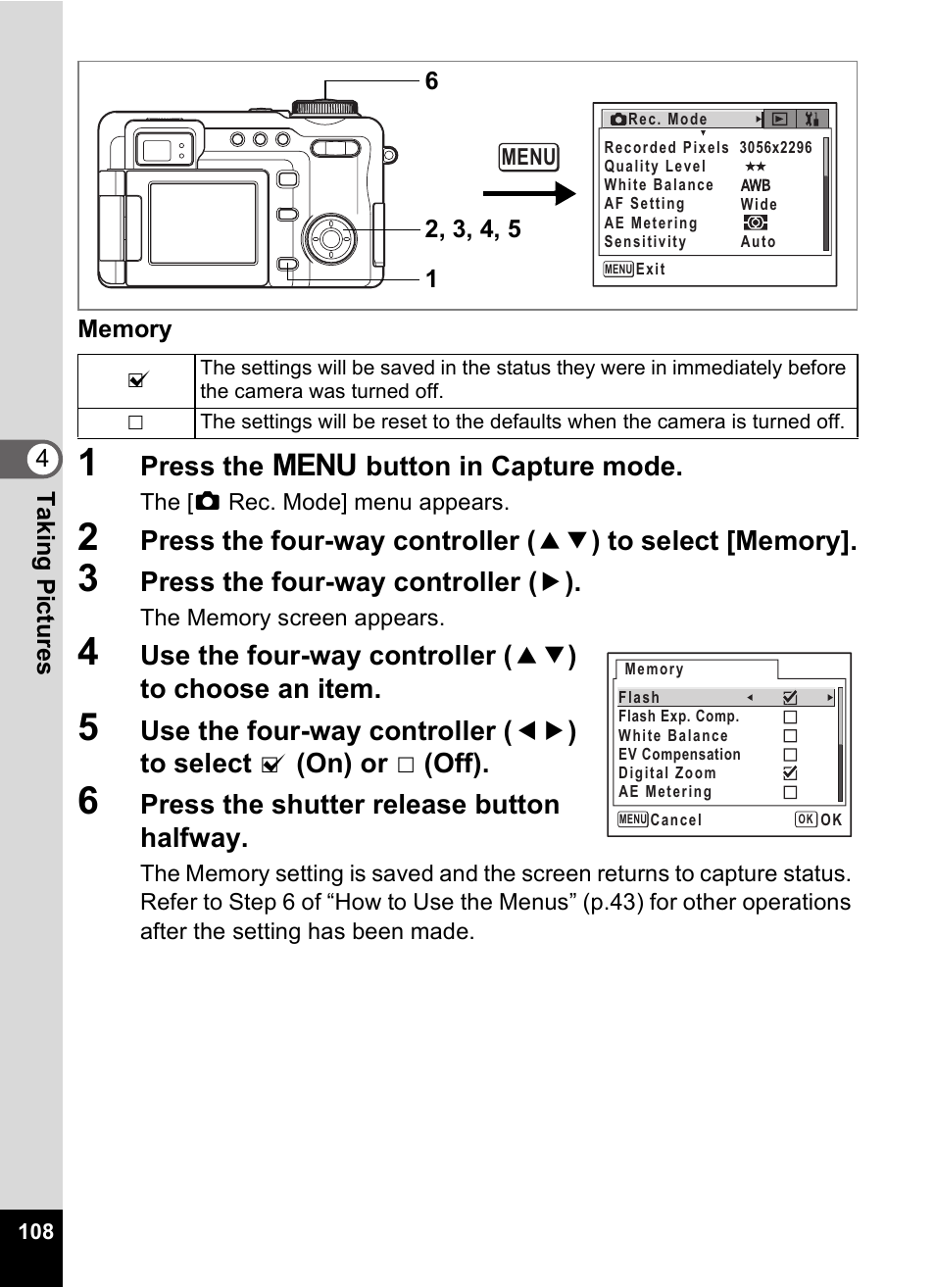 Pentax Optio Digital Camera 750Z User Manual | Page 110 / 200