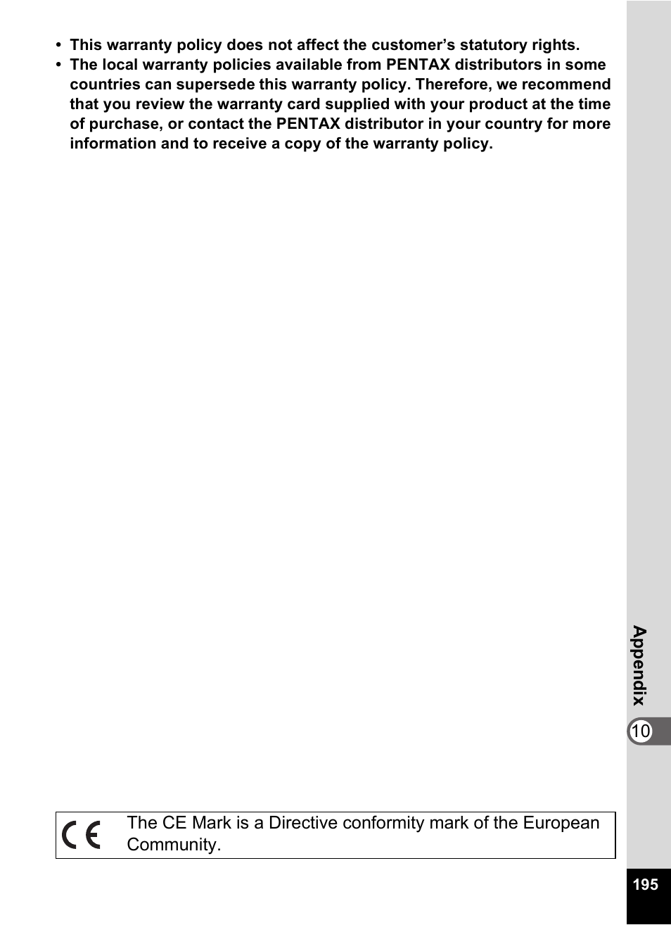 Pentax Optio Digital Camera 750Z User Manual | Page 197 / 200