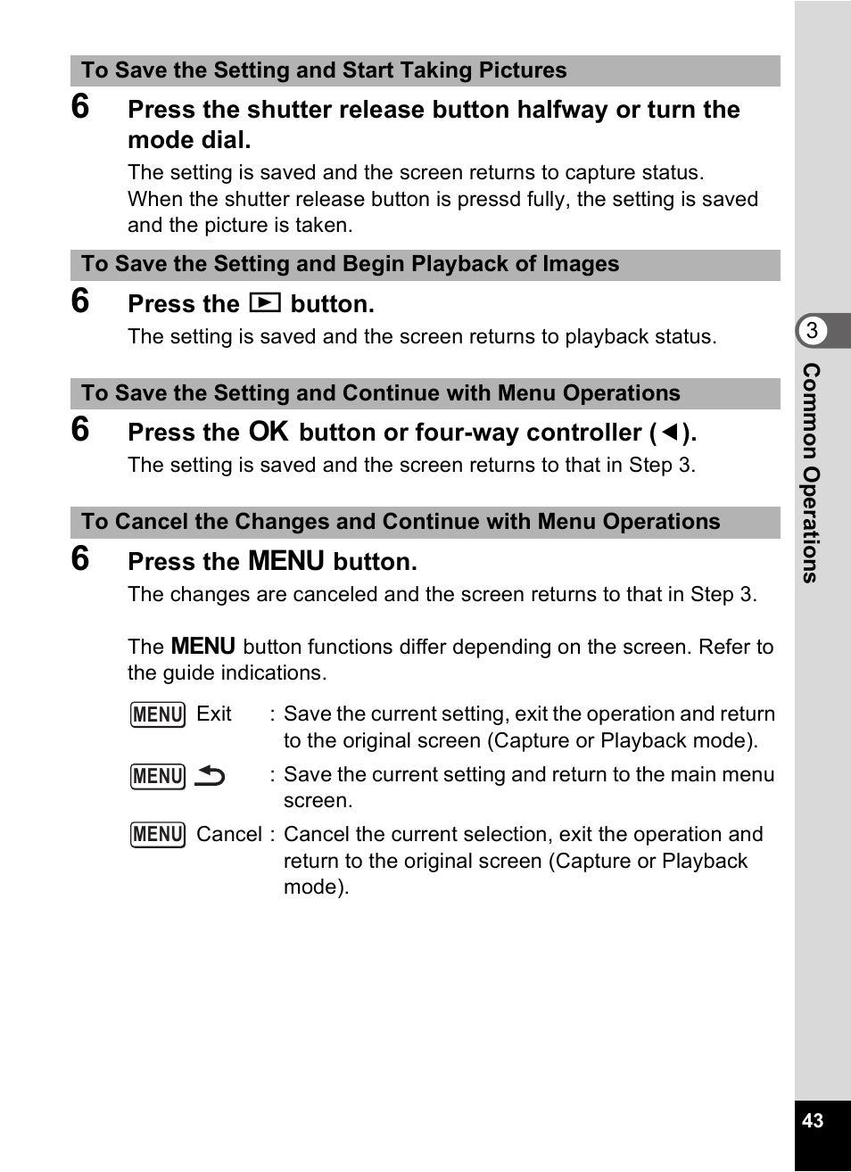 Pentax Optio Digital Camera 750Z User Manual | Page 45 / 200