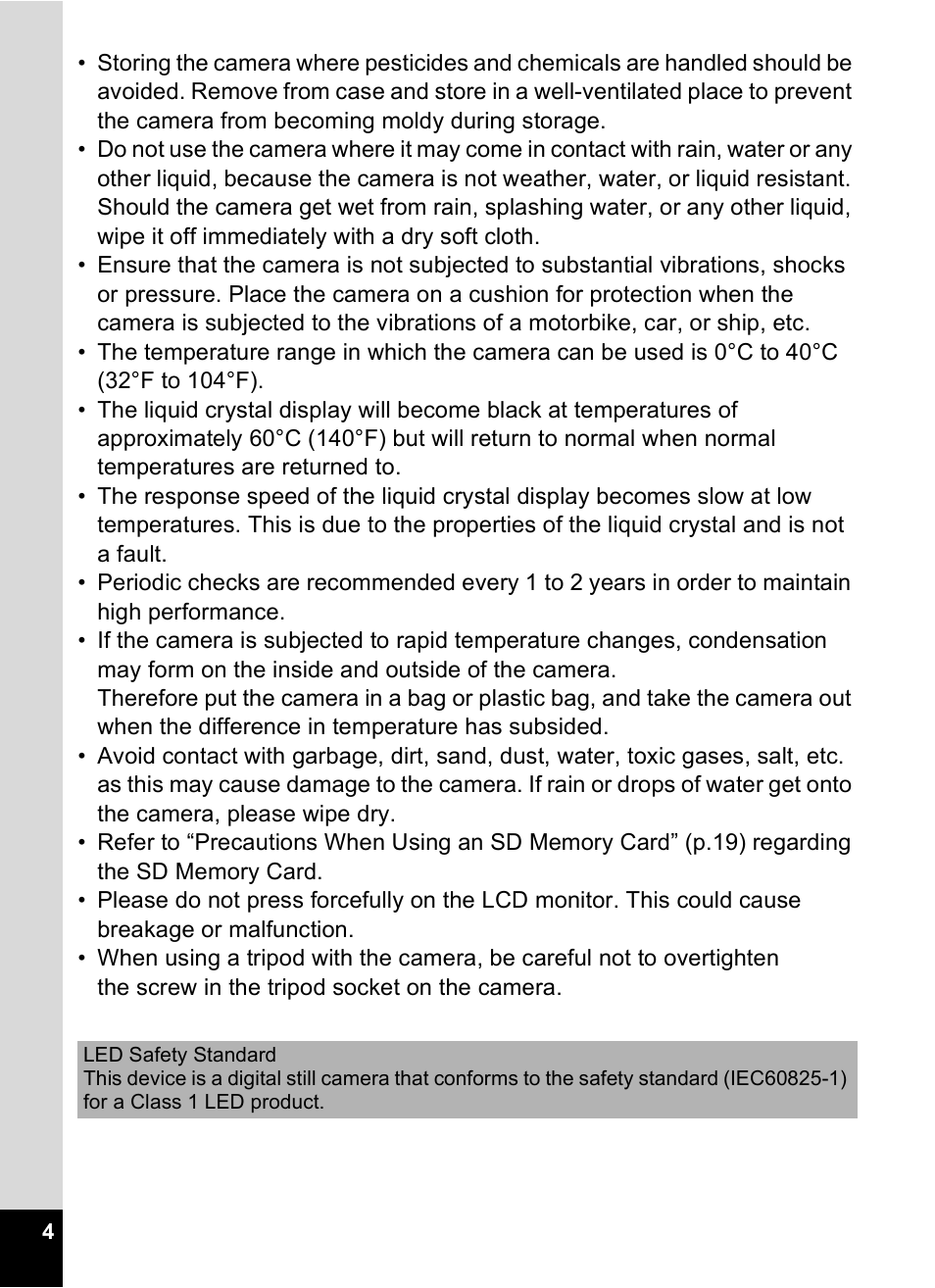 Pentax Optio Digital Camera 750Z User Manual | Page 6 / 200