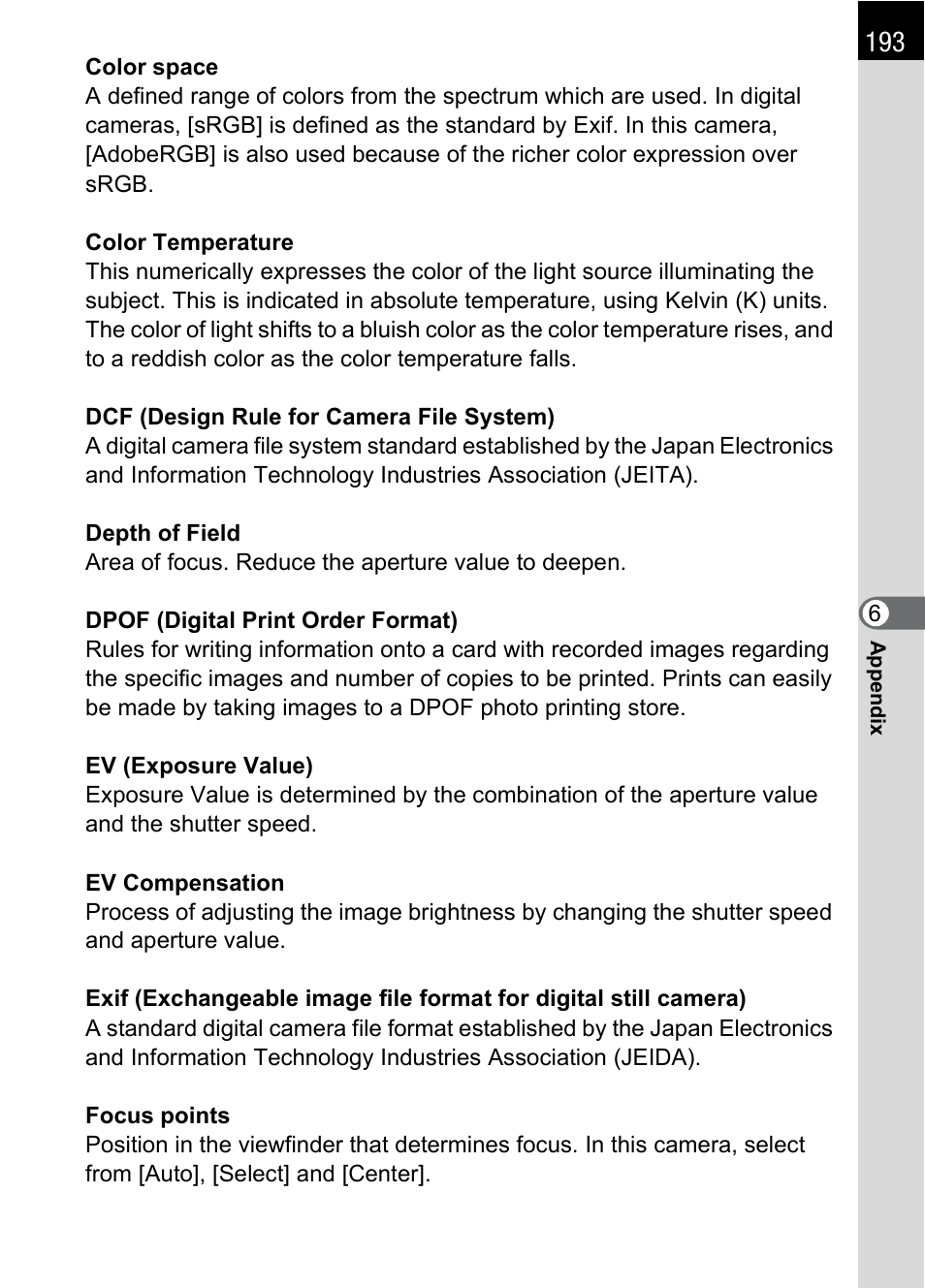 Pentax *ist IST DS User Manual | Page 195 / 208