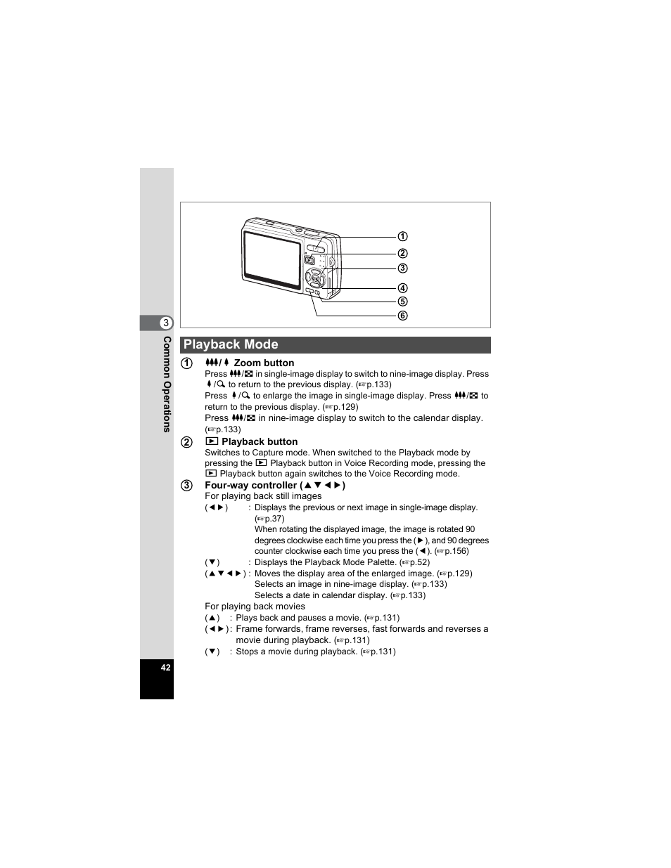 Playback mode | Pentax OPTIO A40 User Manual | Page 44 / 215