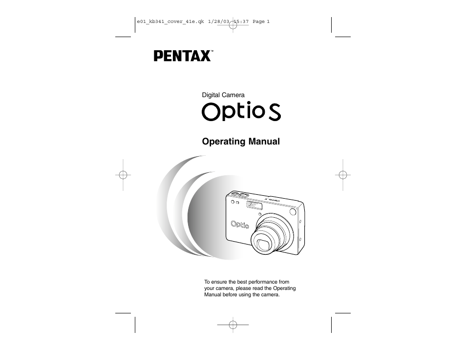 Pentax Optio S User Manual | 36 pages
