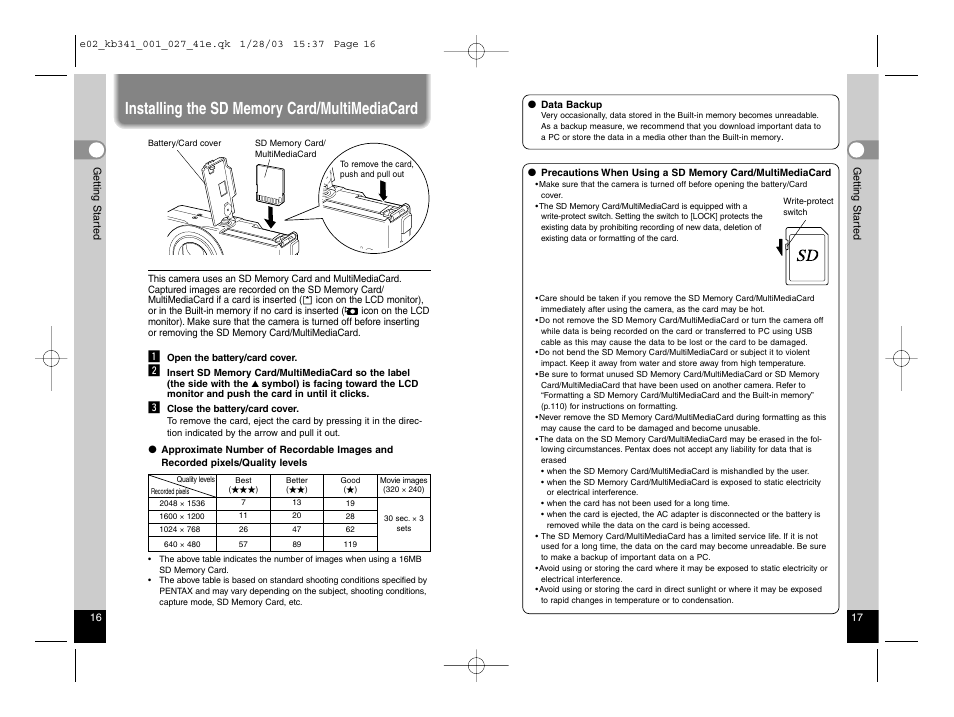 Pentax Optio S User Manual | Page 11 / 36