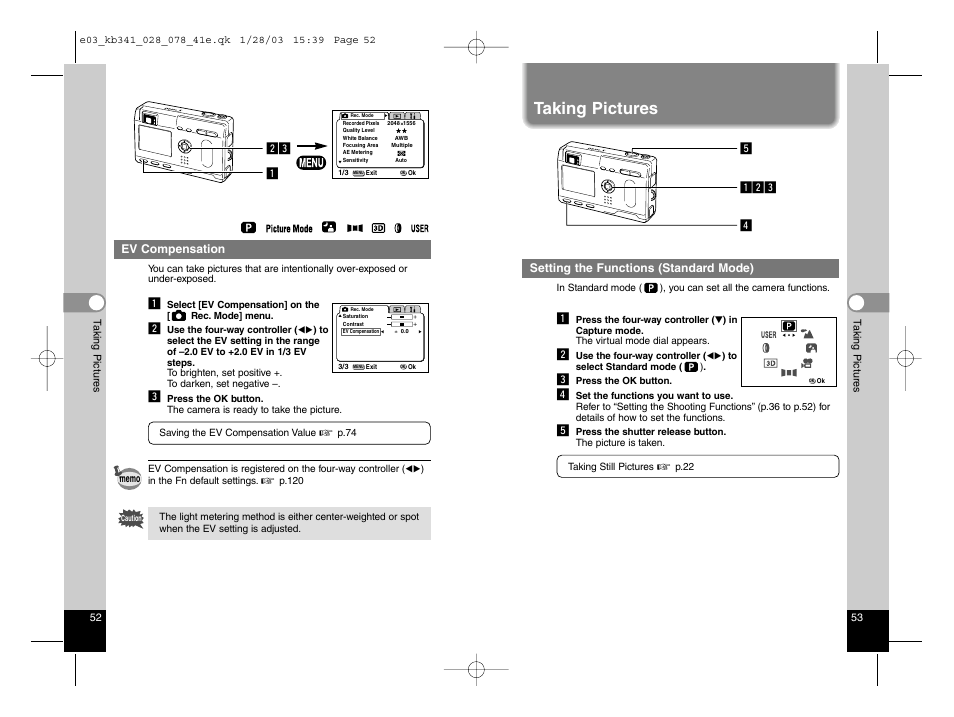 Taking pictures | Pentax Optio S User Manual | Page 29 / 36
