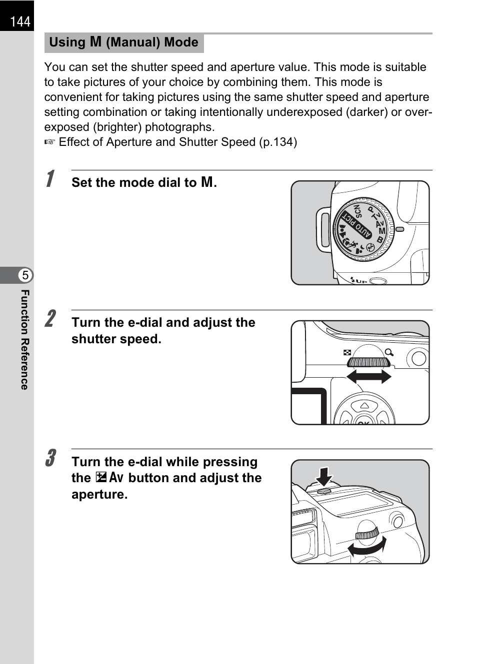 P.144), P.144 | Pentax K100D User Manual | Page 146 / 220