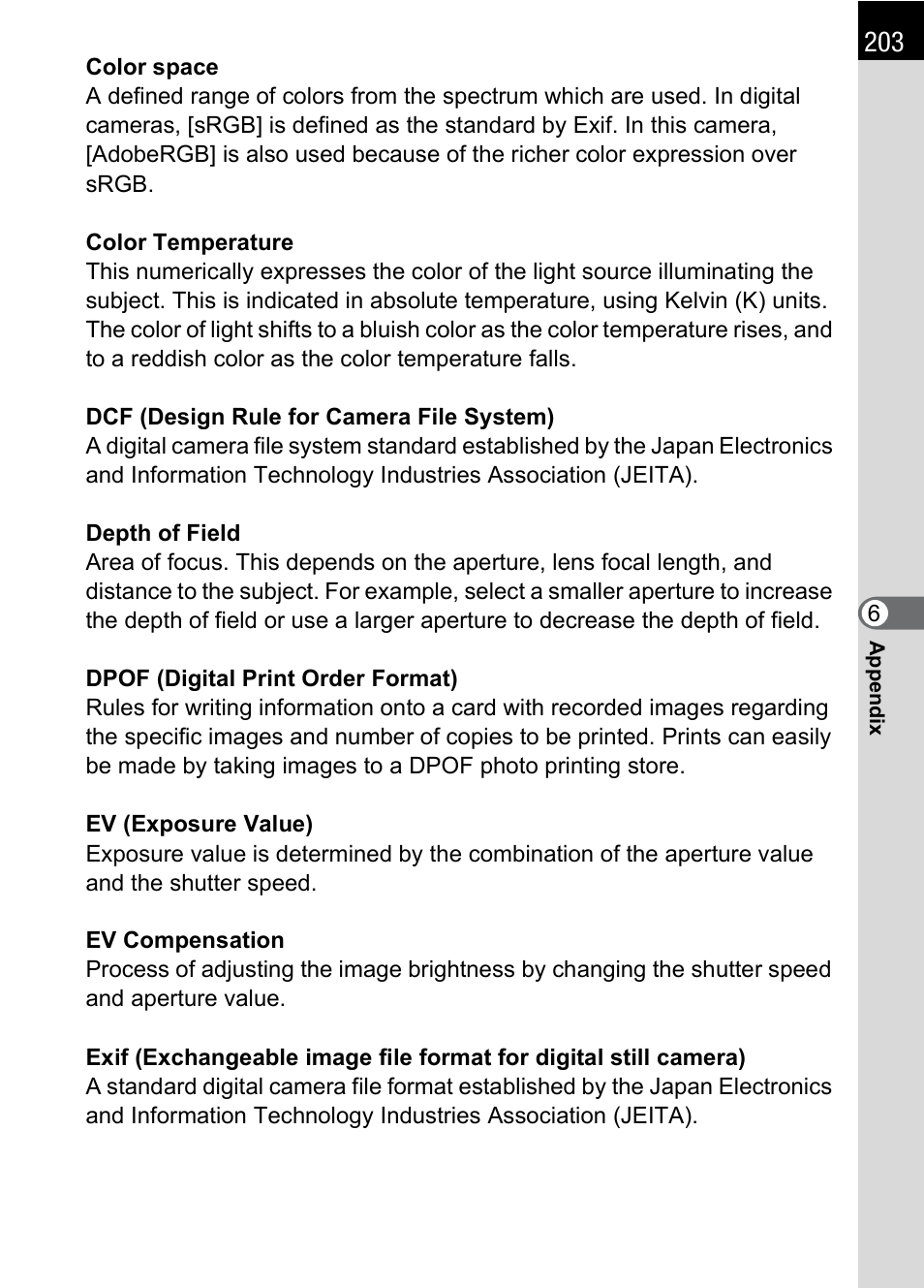 Pentax K100D User Manual | Page 205 / 220