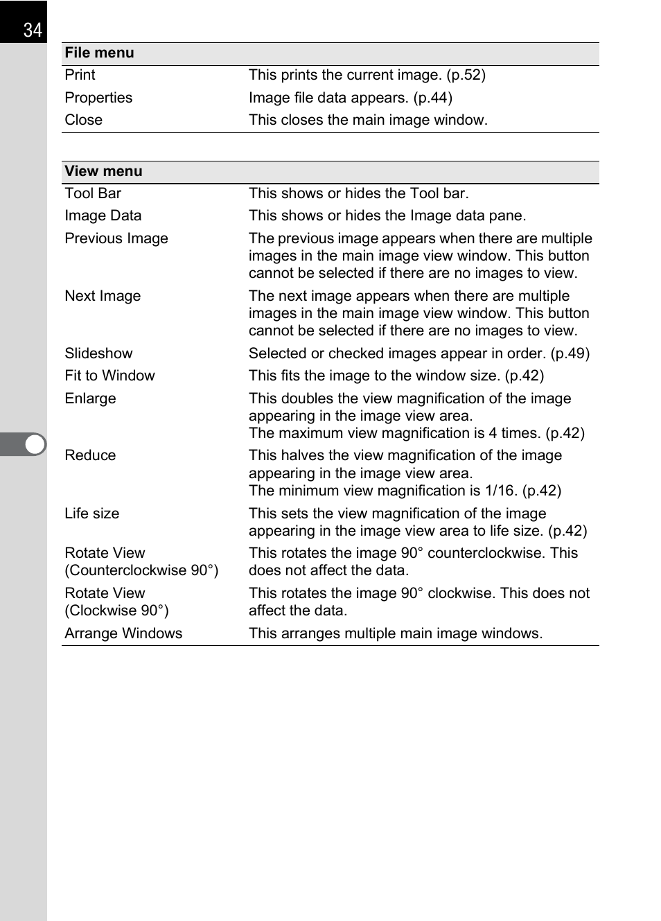 Pentax 2.1 User Manual | Page 36 / 104