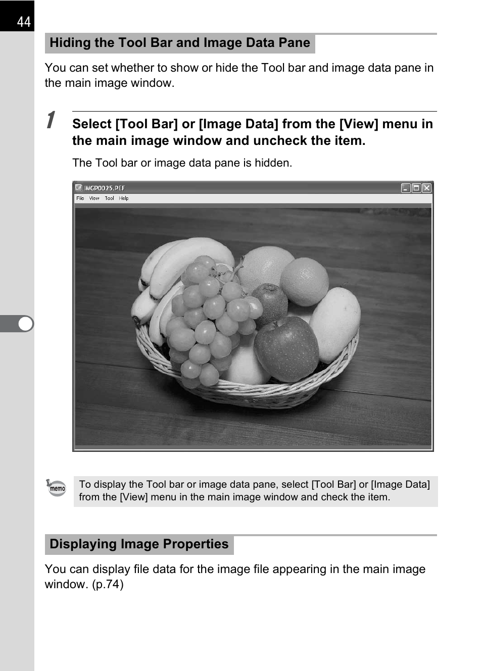 P.44) | Pentax 2.1 User Manual | Page 46 / 104