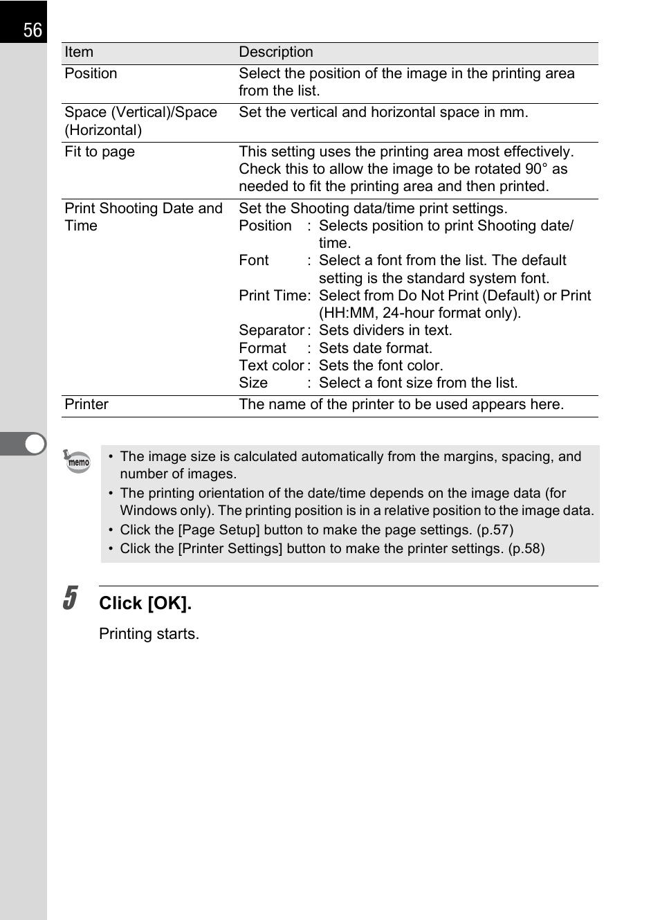 Click [ok | Pentax 2.1 User Manual | Page 58 / 104