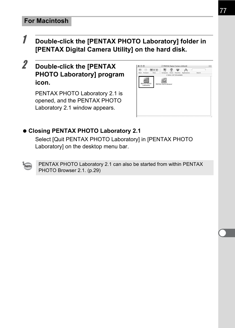 Pentax 2.1 User Manual | Page 79 / 104