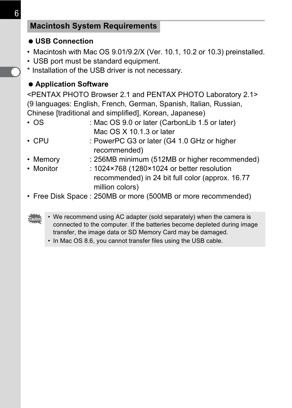 Pentax 2.1 User Manual | Page 8 / 104