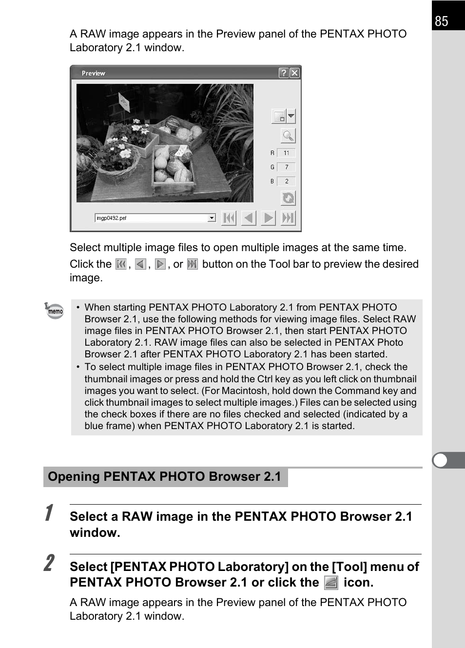 Pentax 2.1 User Manual | Page 87 / 104