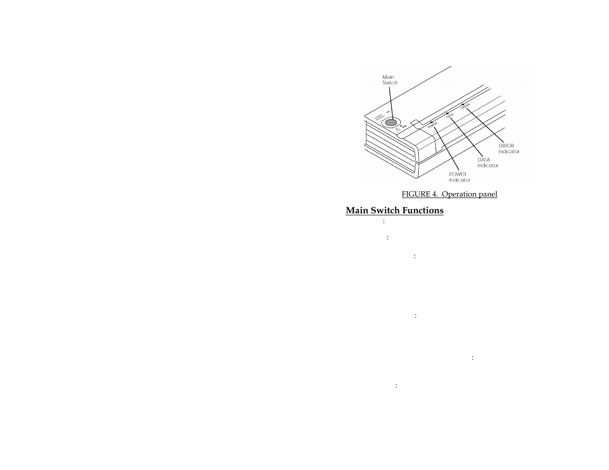 Using the operation panel | Pentax PocketJet 3 User Manual | Page 12 / 82