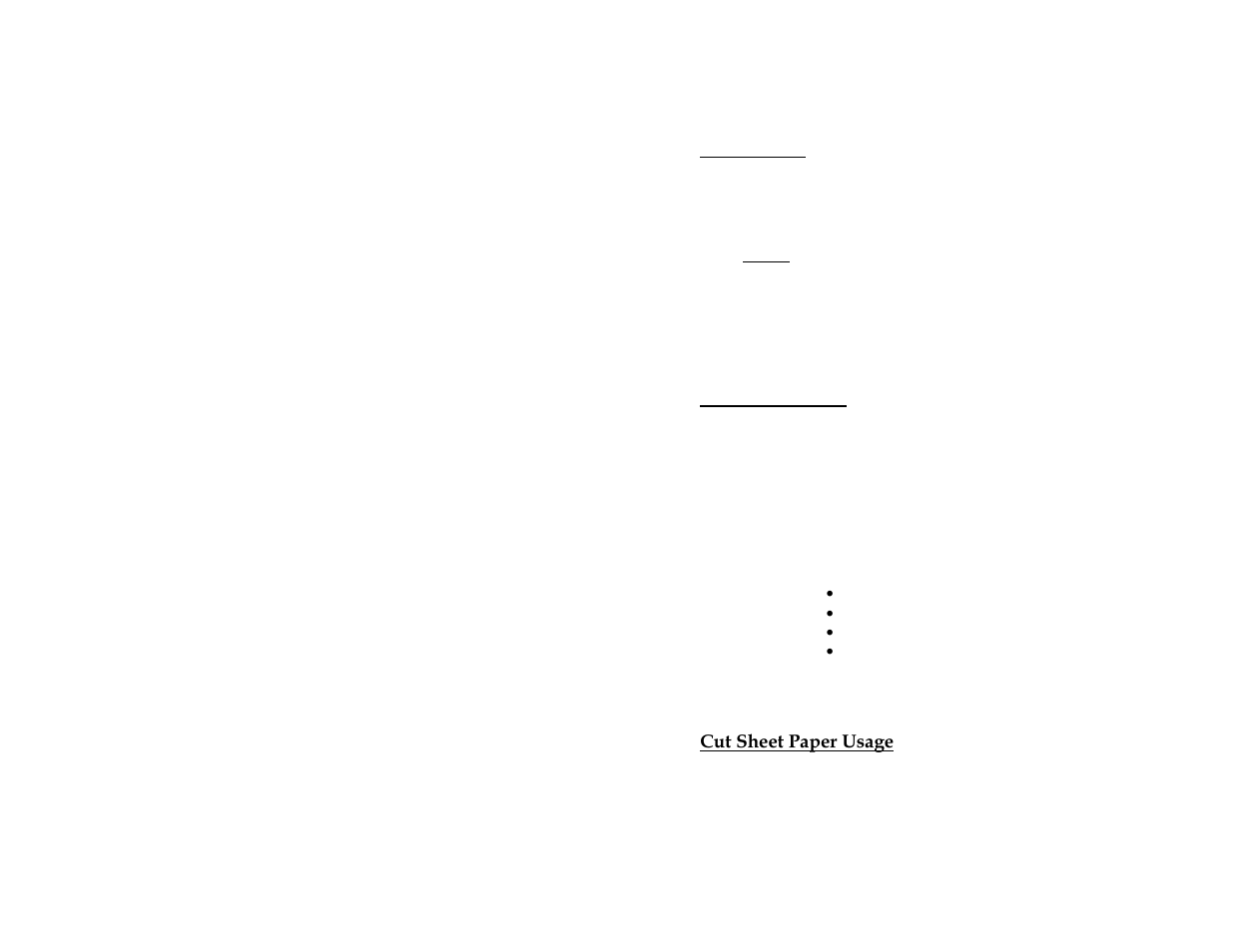 Cut sheet paper usage | Pentax PocketJet 3 User Manual | Page 36 / 82