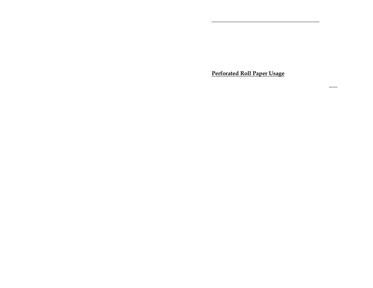 Perforated roll paper usage, Protecting the printer | Pentax PocketJet 3 User Manual | Page 38 / 82
