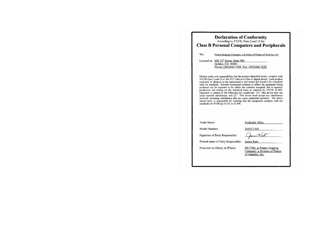 Pentax PocketJet 3 User Manual | Page 68 / 82