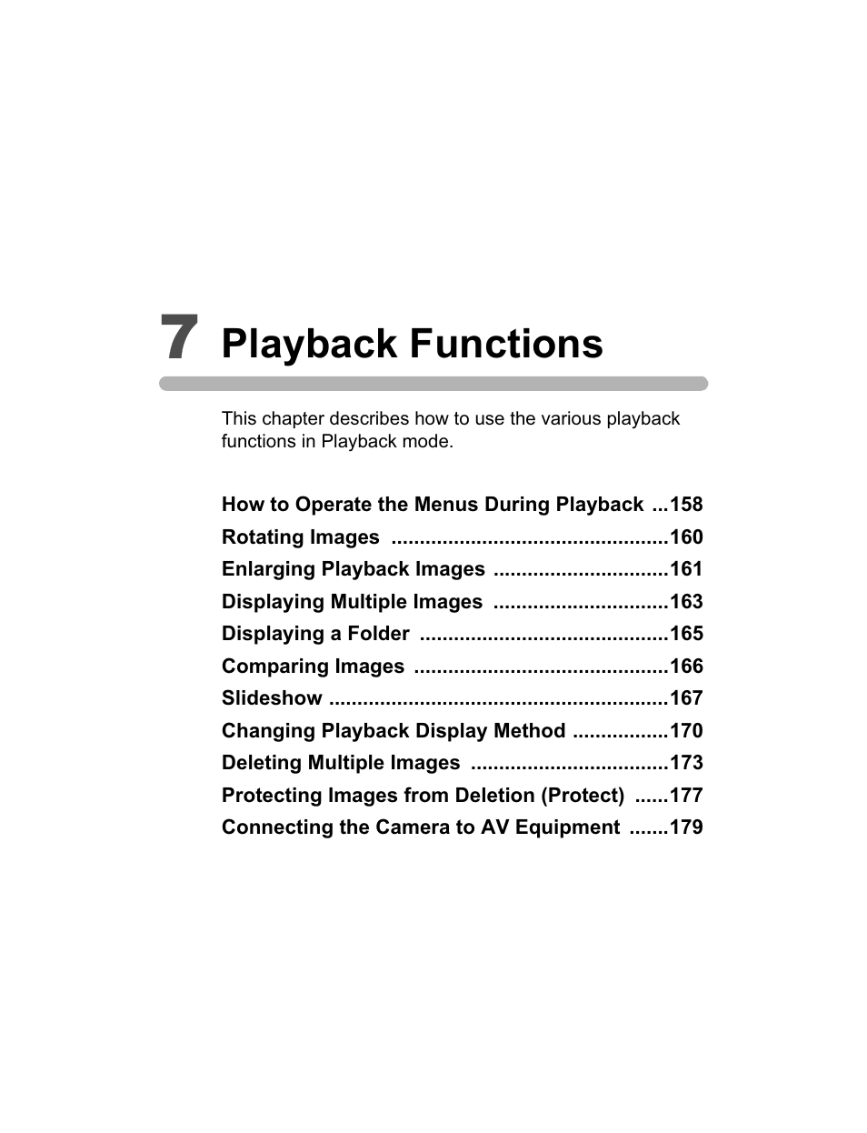 Playback functions | Pentax K200D User Manual | Page 159 / 266