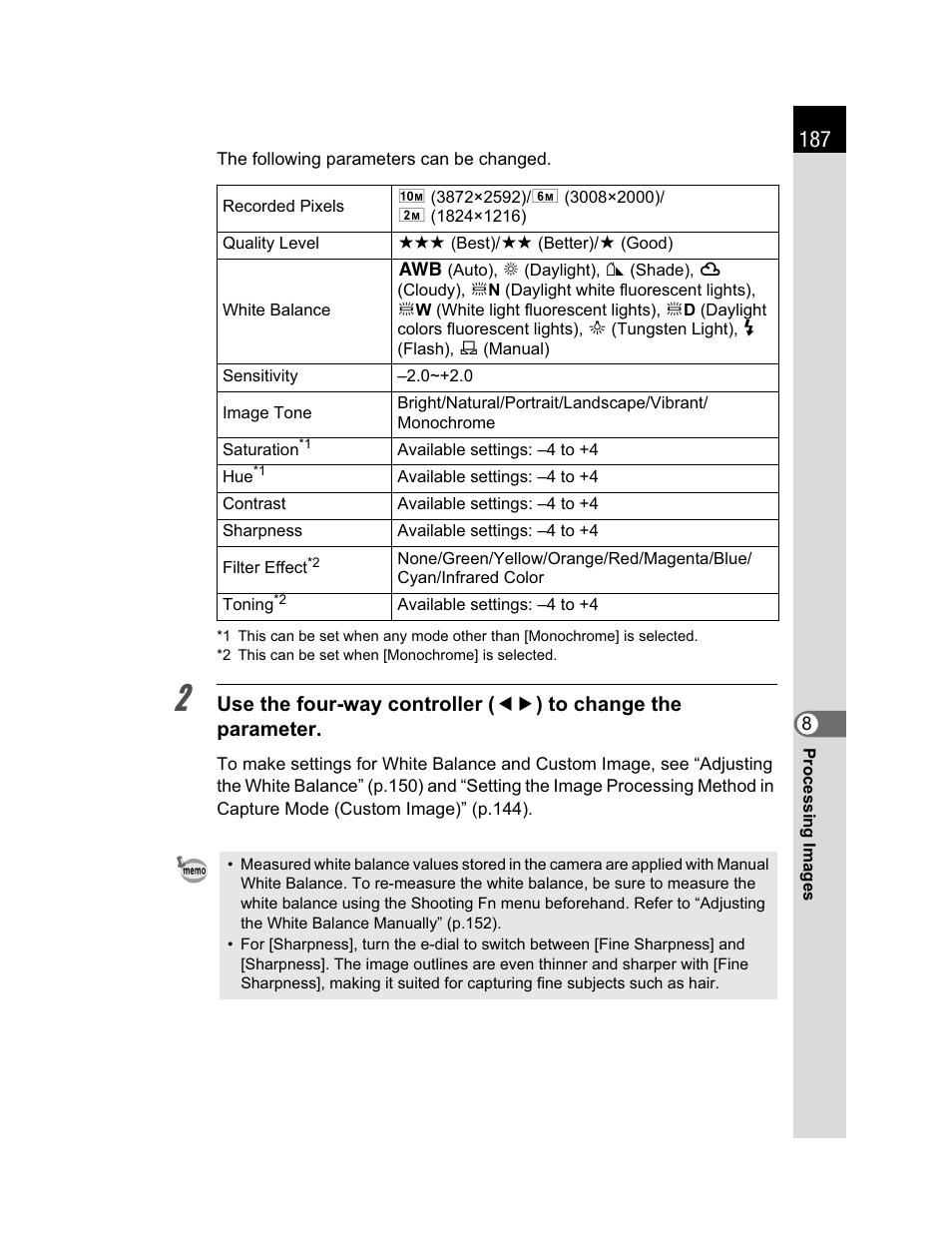 Pentax K200D User Manual | Page 189 / 266