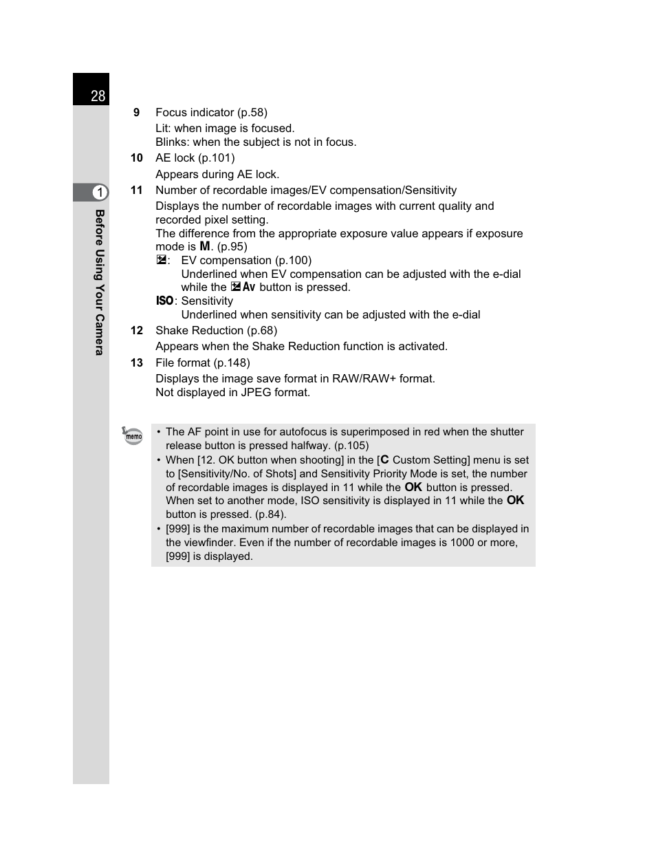 Pentax K200D User Manual | Page 30 / 266